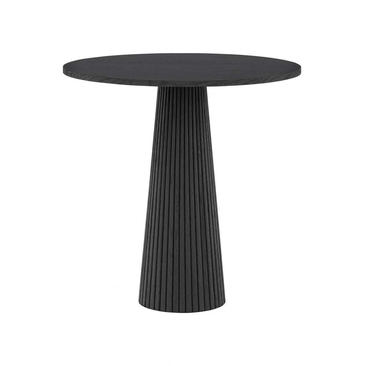 Pickford Ribbed Occasional Table Black Oak