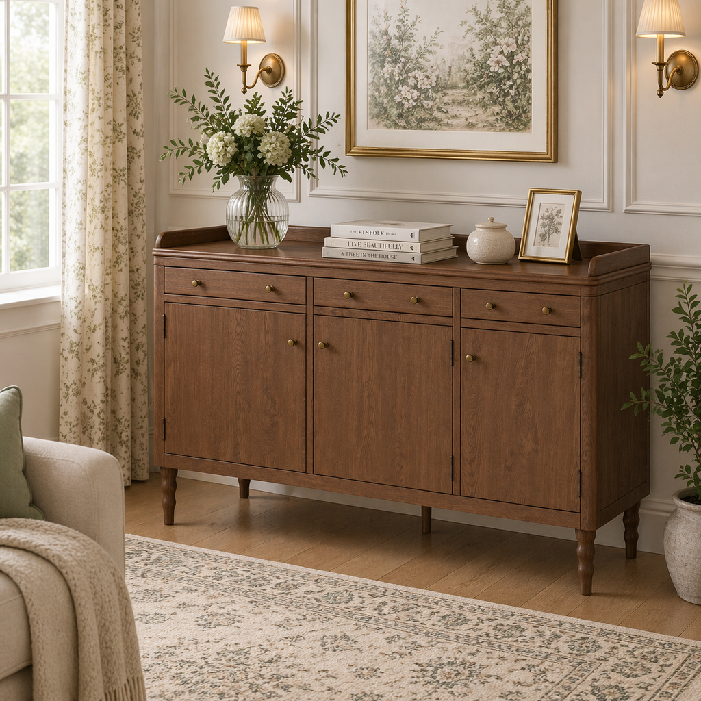 Williamson Teak 3 Door 3 Drawer Sideboard