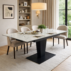 Valentina Extending Dining Table White Ceramic