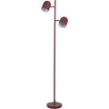 Finn Mulberry Metal Cloche Two Head Floor Lamp