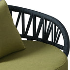 Luna Range Olive Green & Anthracite Rope Sofa Set | Premium Outdoor Lounge Furniture