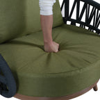 Luna Range Olive Green & Anthracite Rope Sofa Set | Premium Outdoor Lounge Furniture