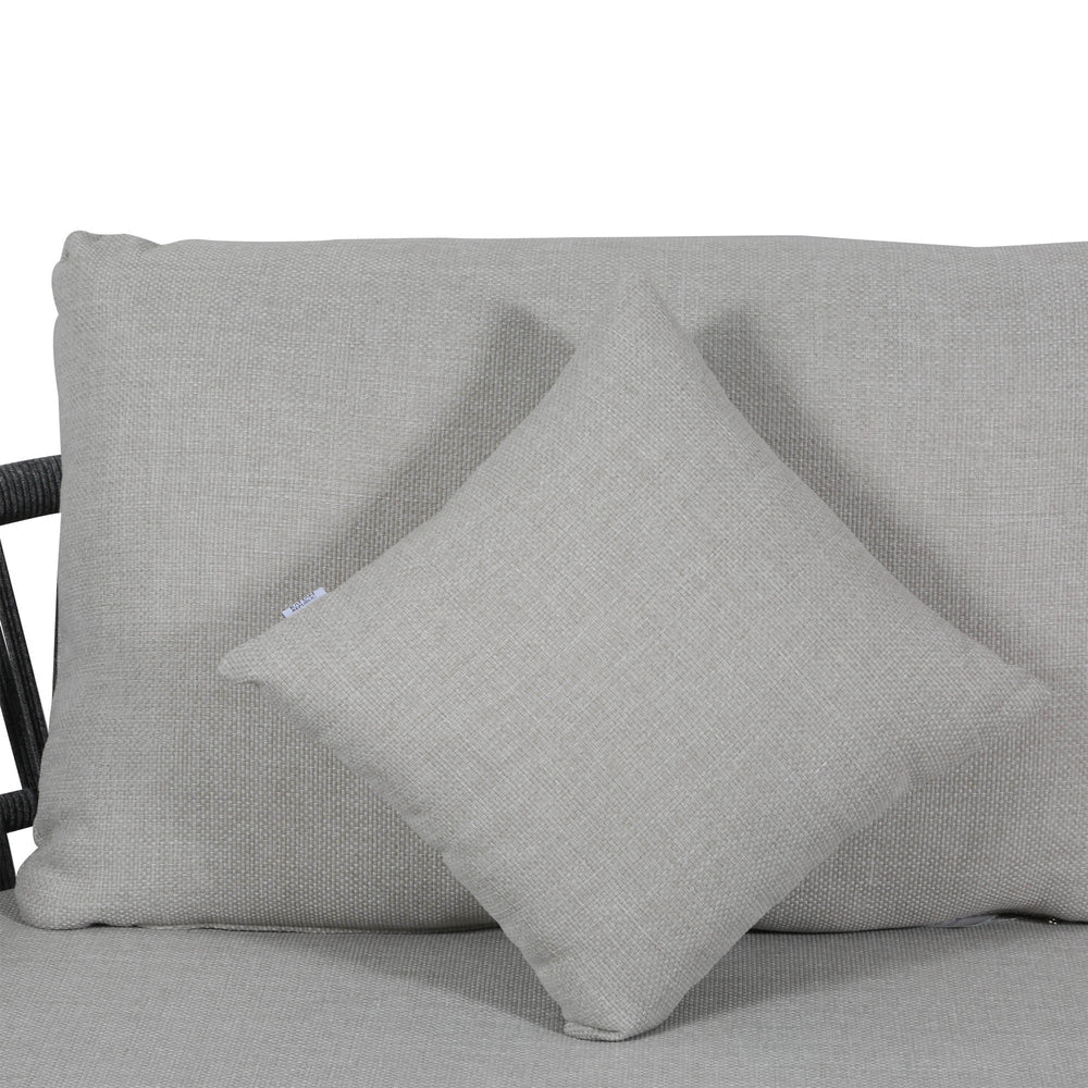 Luna Range White & Anthracite Rope Sofa Set | Premium Outdoor Lounge Furniture