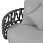 Luna Range White & Anthracite Rope Sofa Set | Premium Outdoor Lounge Furniture