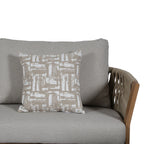Orion Range Natural Rope & Wood-Effect Aluminium Sofa Set | Premium Outdoor Lounge Furniture