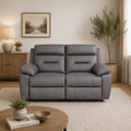 Lucca Inc Lay-Z-Boy Style Fabric Power Recliner 2 Seater Sofa