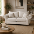 Windsor Fullback Sofa Stone 3 Seater
