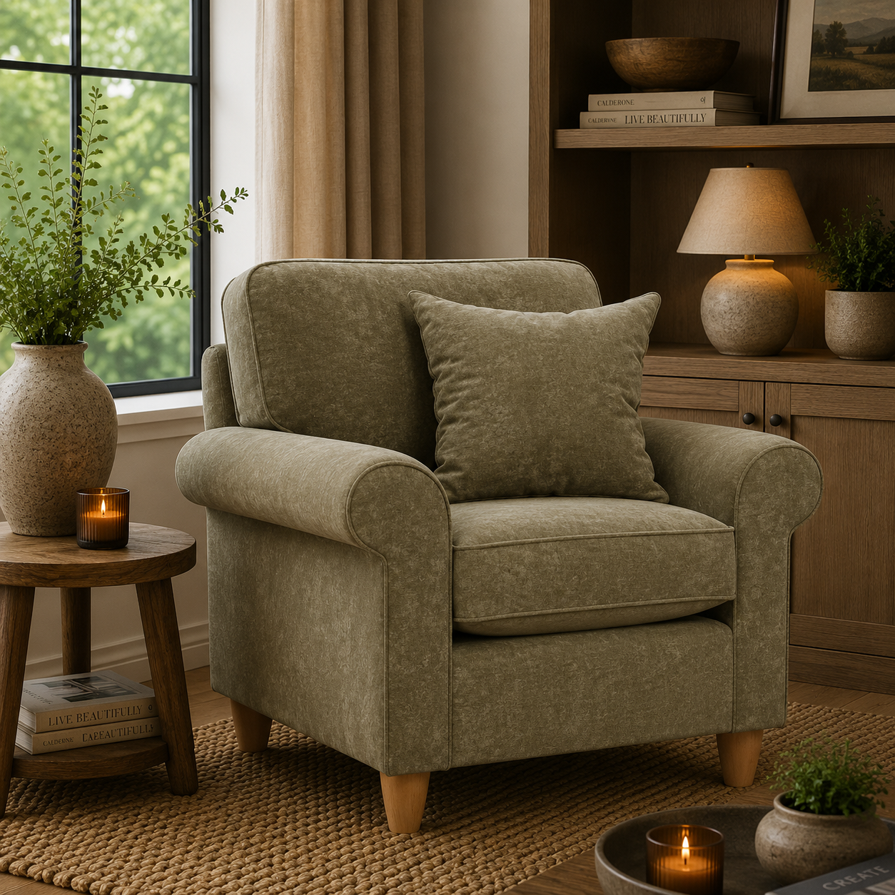 Armchair Sic - Glory 10 Winter Moss The Great Sofa Company | Sinatra | Dorchester | Abingdon | Ashbury