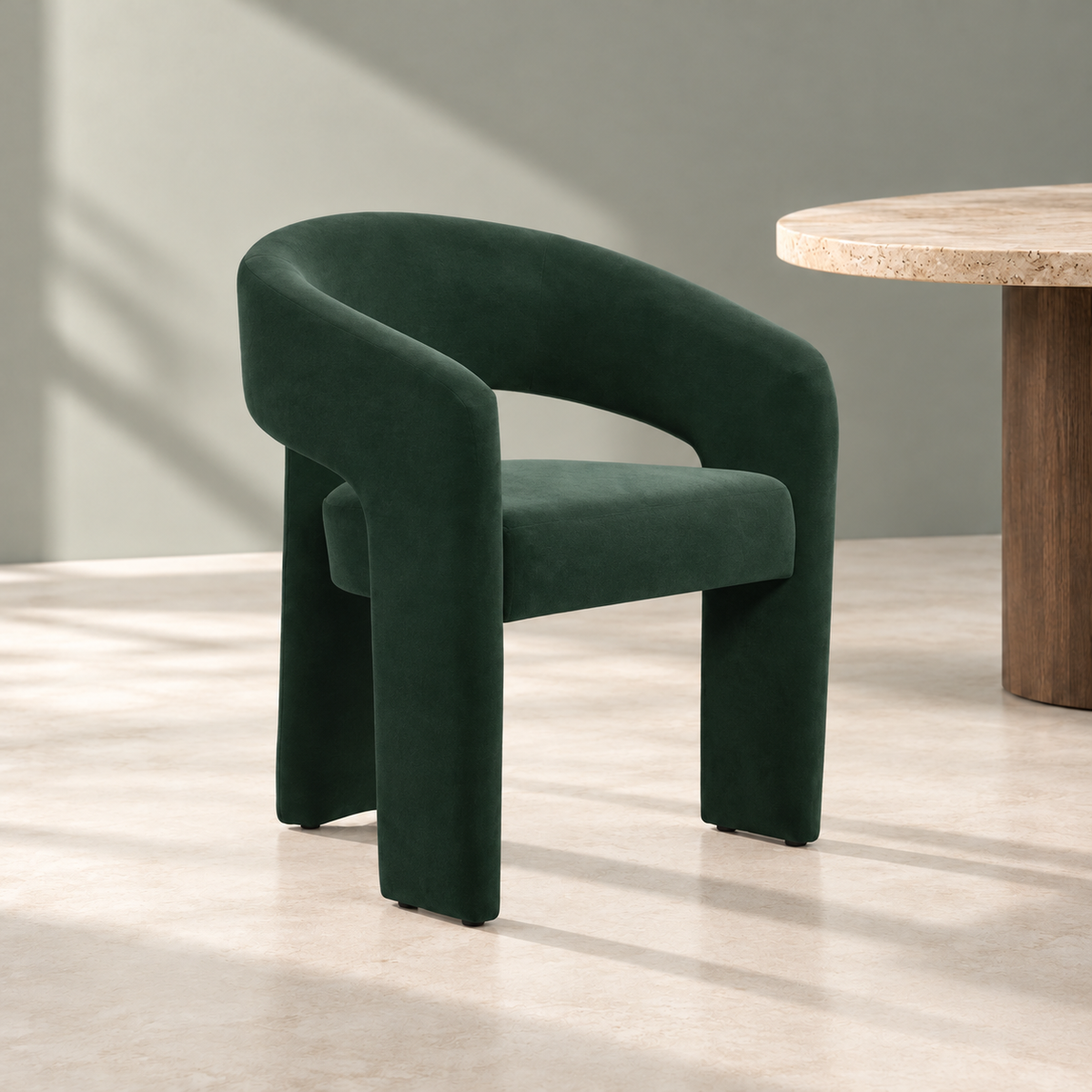 ALBA FOREST GREEN DINING CHAIR