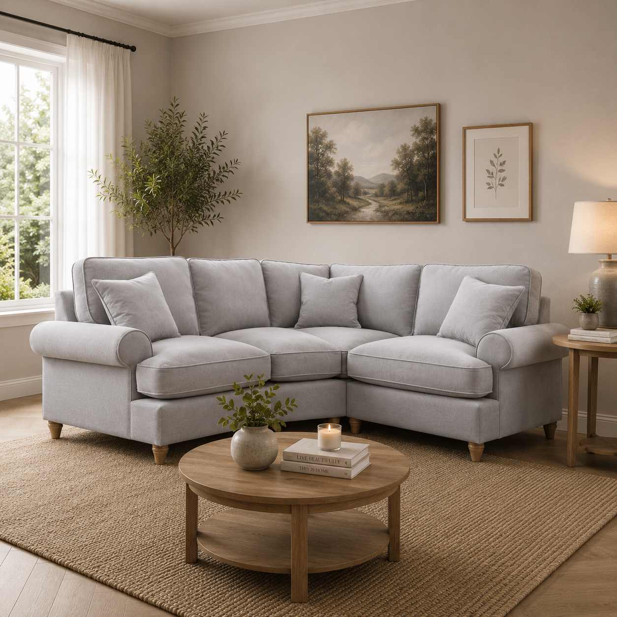 2 Corner 1 Manhattan Ice The Great Sofa Company | Victoria | Bromfield | Lola | Alfie | Mari | Longfellow | Duresta Style