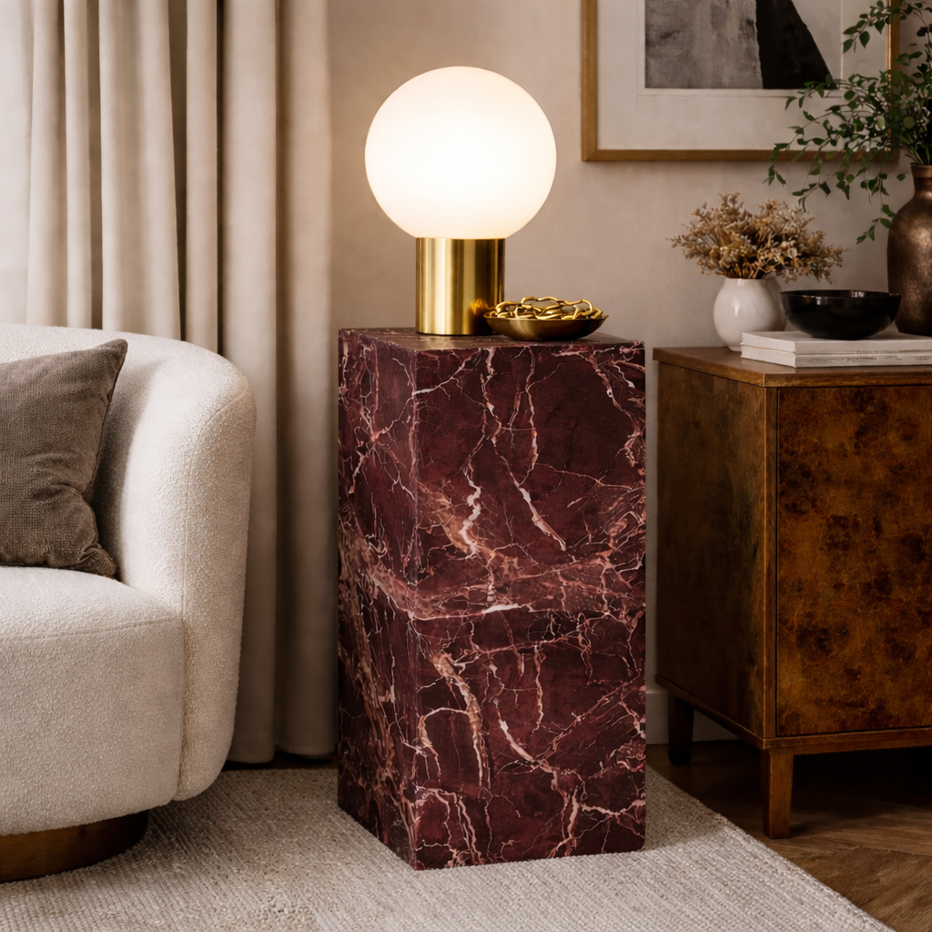 Sur Rosso Levanto Small Pedestal