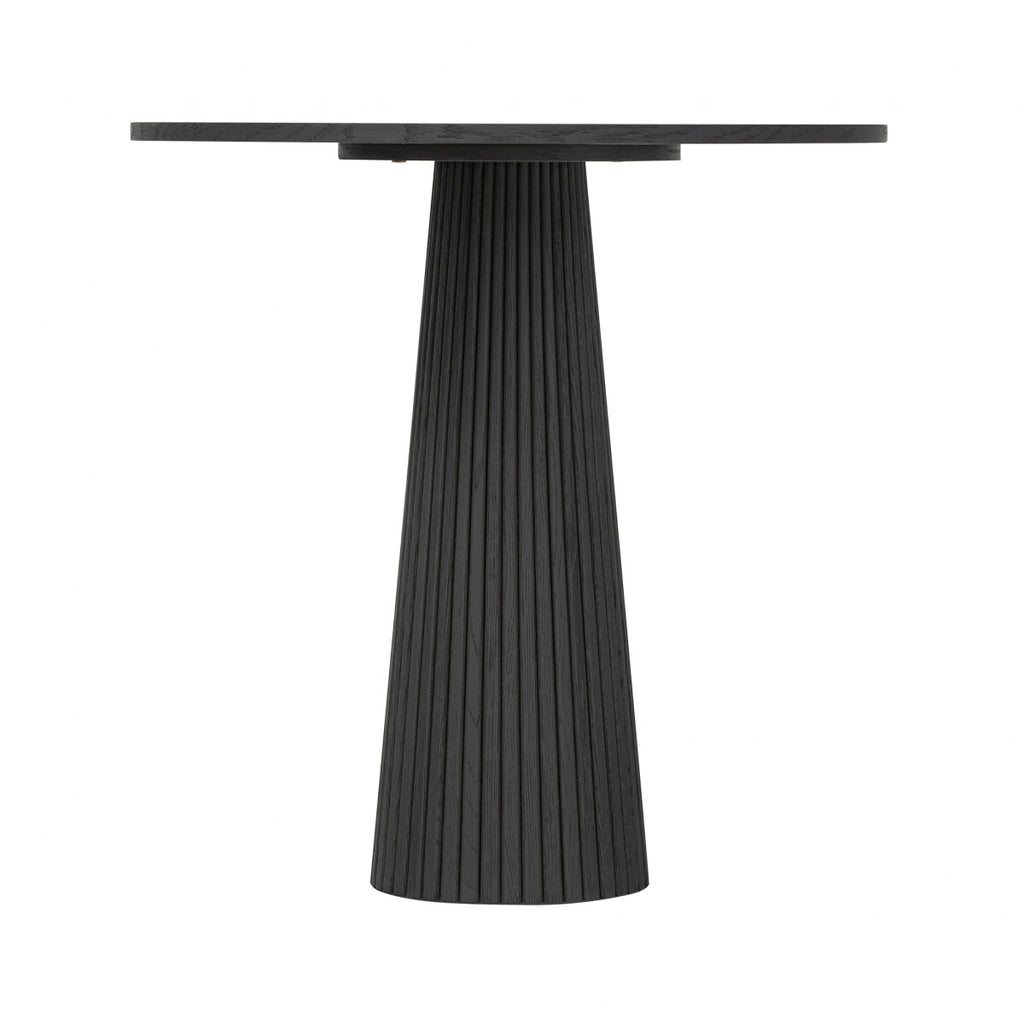 Pickford Ribbed Occasional Table Black Oak