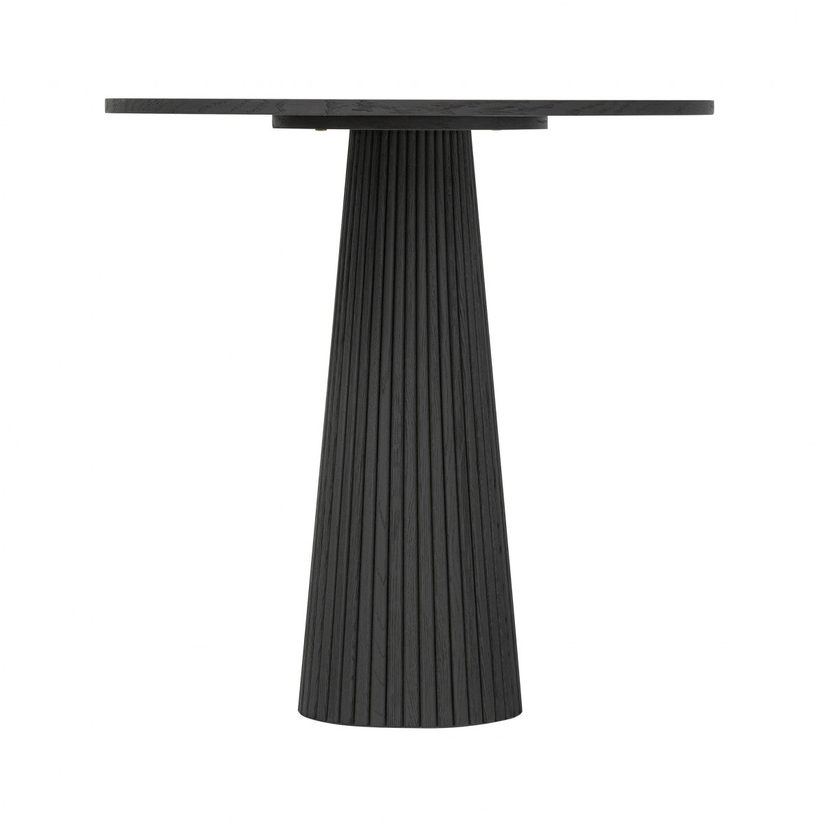 Pickford Ribbed Occasional Table Black Oak