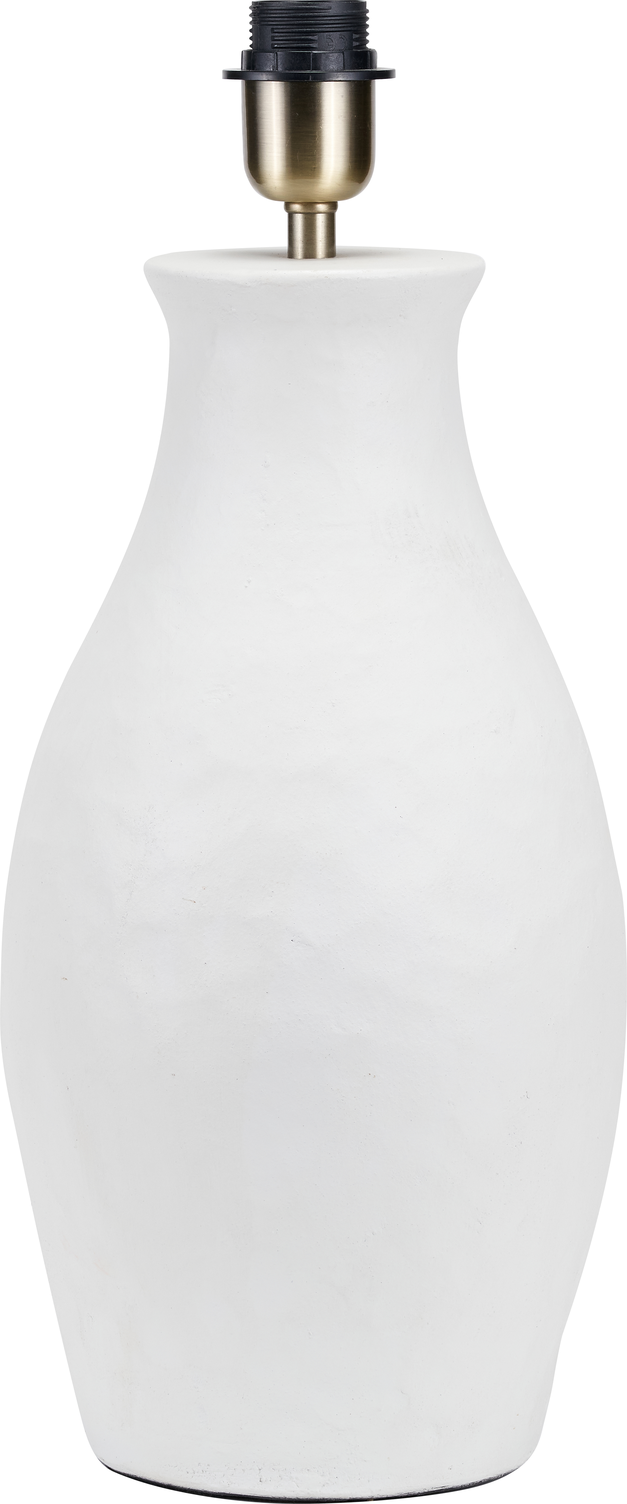 Eirene White Textured Stoneware Table Lamp Base