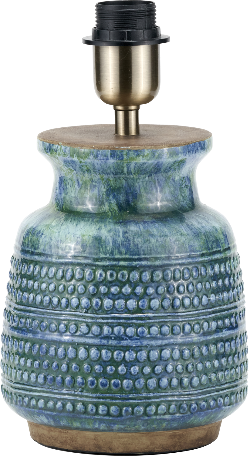 Theano Dot Design Blue Glaze Table Lamp Base