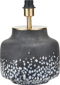 Etna Black and White Glass Table Lamp Base