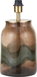 Valtellina Brown and Green Glass Table Lamp Base