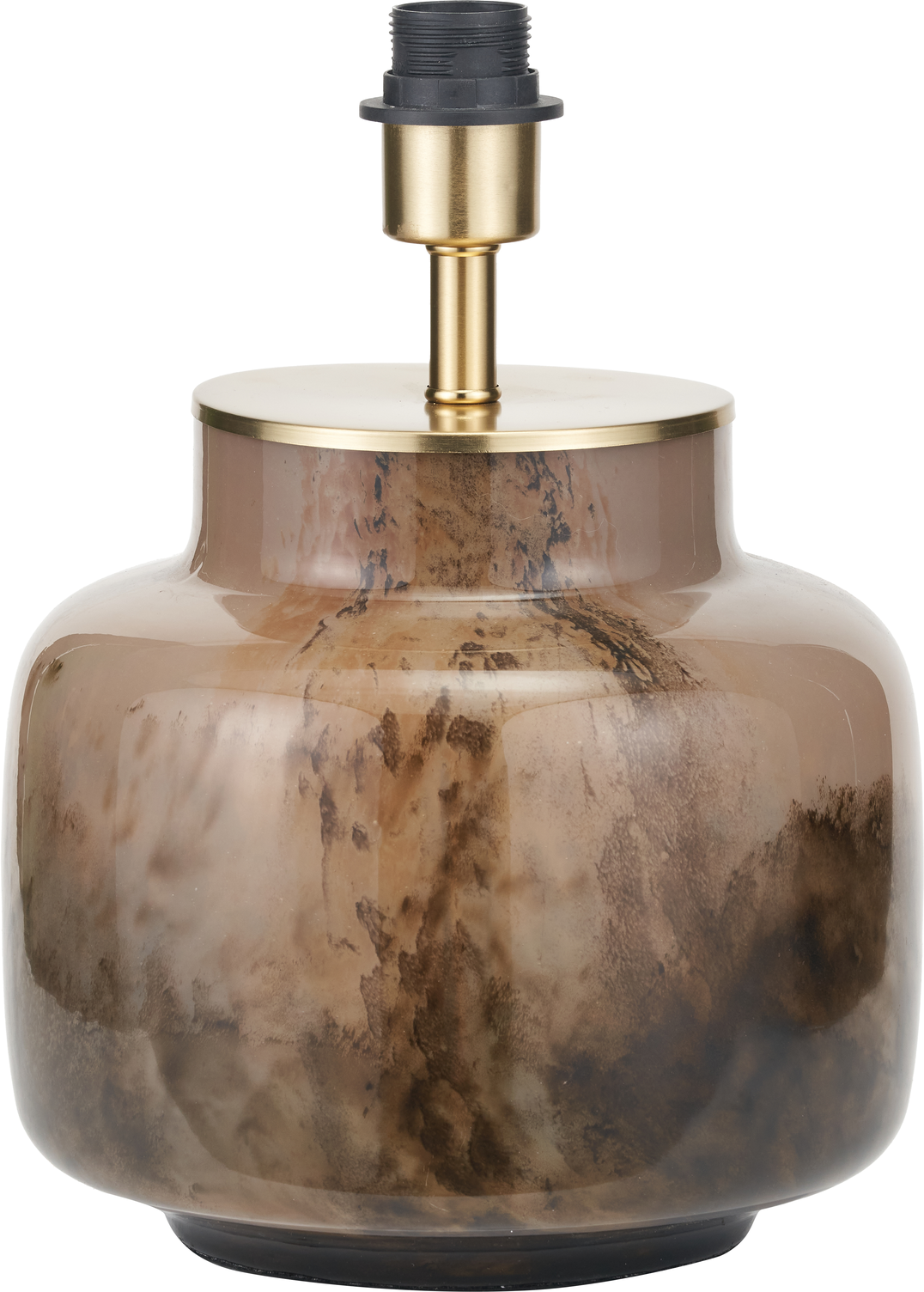 Cerdanya Brown and Beige Glass Table Lamp Base