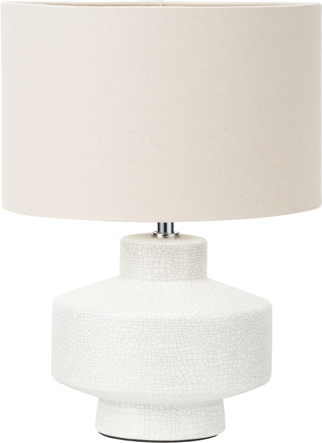 Elure White Crackle Effect Table Lamp