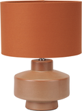Elure Cinnamon Crackle Effect Table Lamp