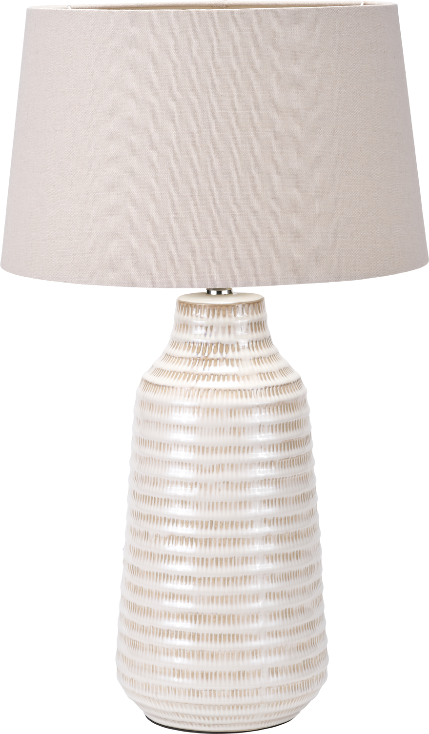 Nya Warm White Scratch Effect Ceramic Table Lamp