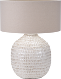 Signe Warm White Linear Textured Ceramic Table Lamp