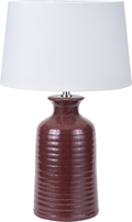 Helka Mulberry Reactive Glaze Table Lamp