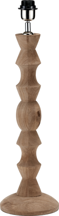 Ayra Natural Modernist Large Turned Wood Table Lamp Base