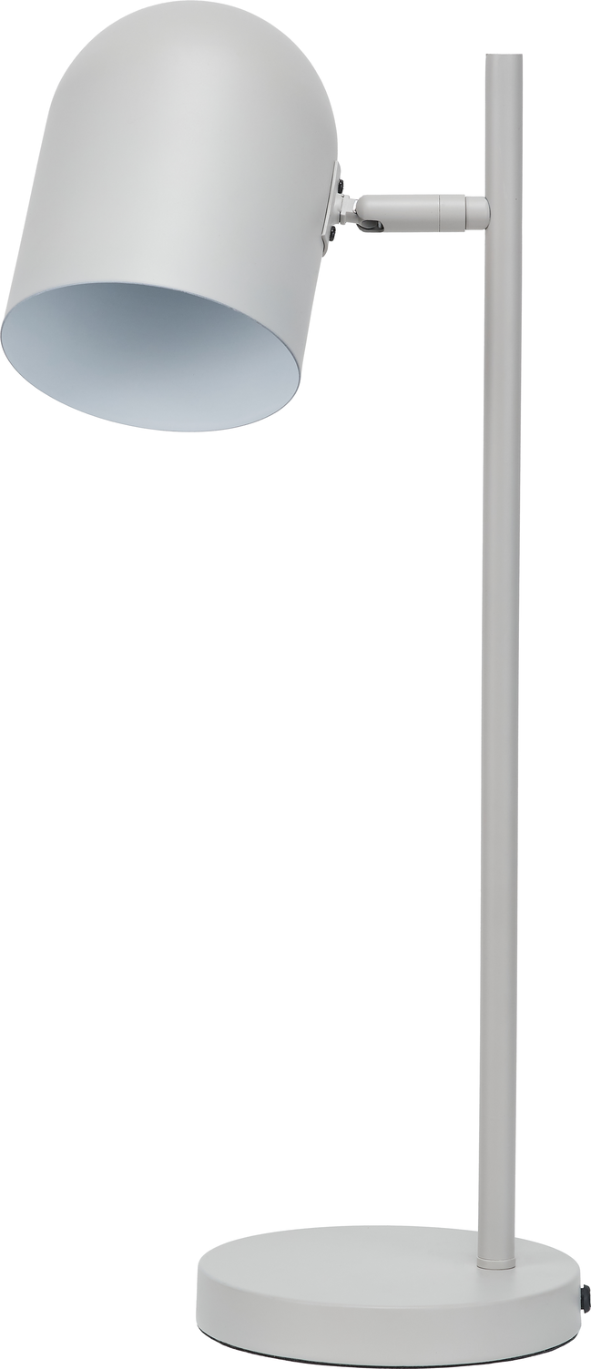 Finn Grey Metal Cloche Headed Table Lamp