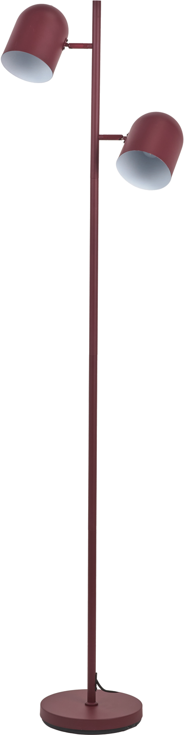 Finn Mulberry Metal Cloche Two Head Floor Lamp