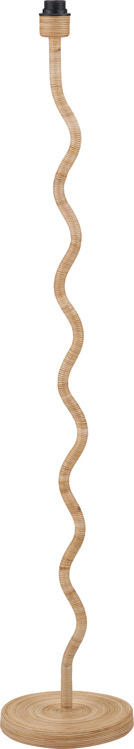 Palau Rattan Wave Floor Lamp Base