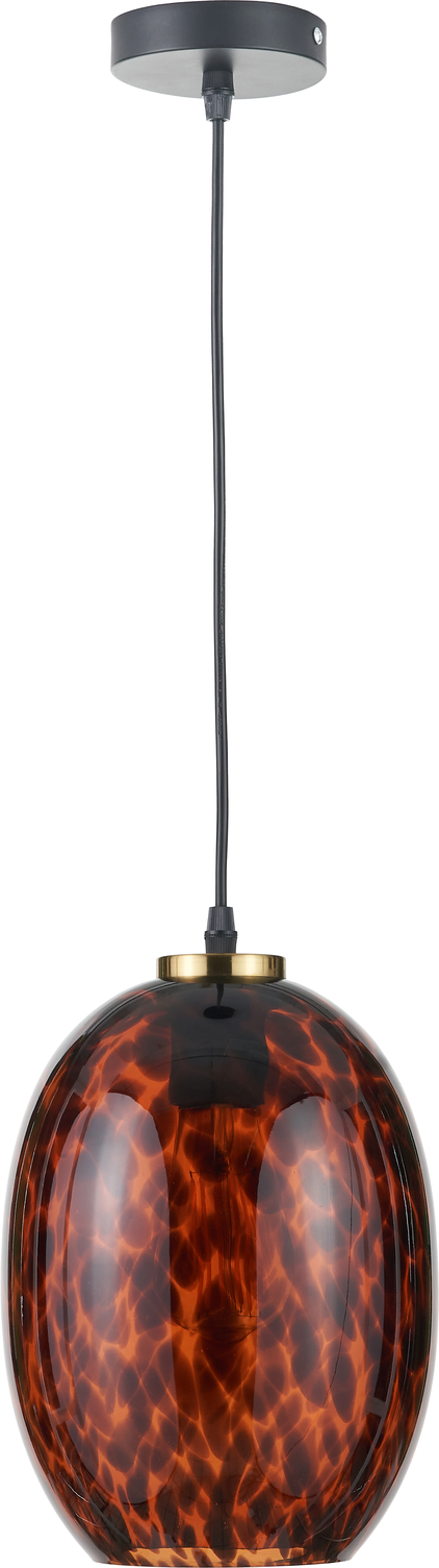 Lucien Tortoiseshell Egg Glass Pendant