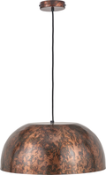 Mason Copper Effect Wide Domed Metal Pendant