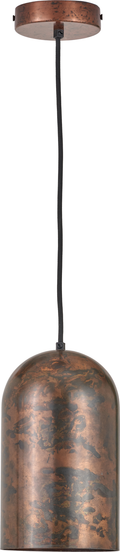 Mason Copper Effect Tall Domed Metal Pendant
