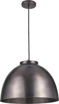 Harlem Antique Bronze Domed Metal Pendant
