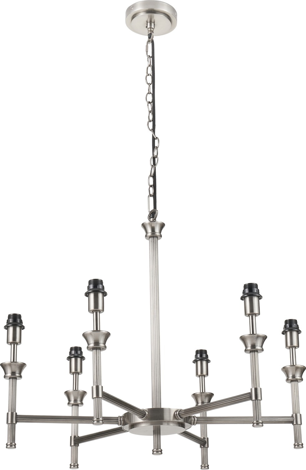 Salvatore Antique Silver Metal 6 Arm Pendant