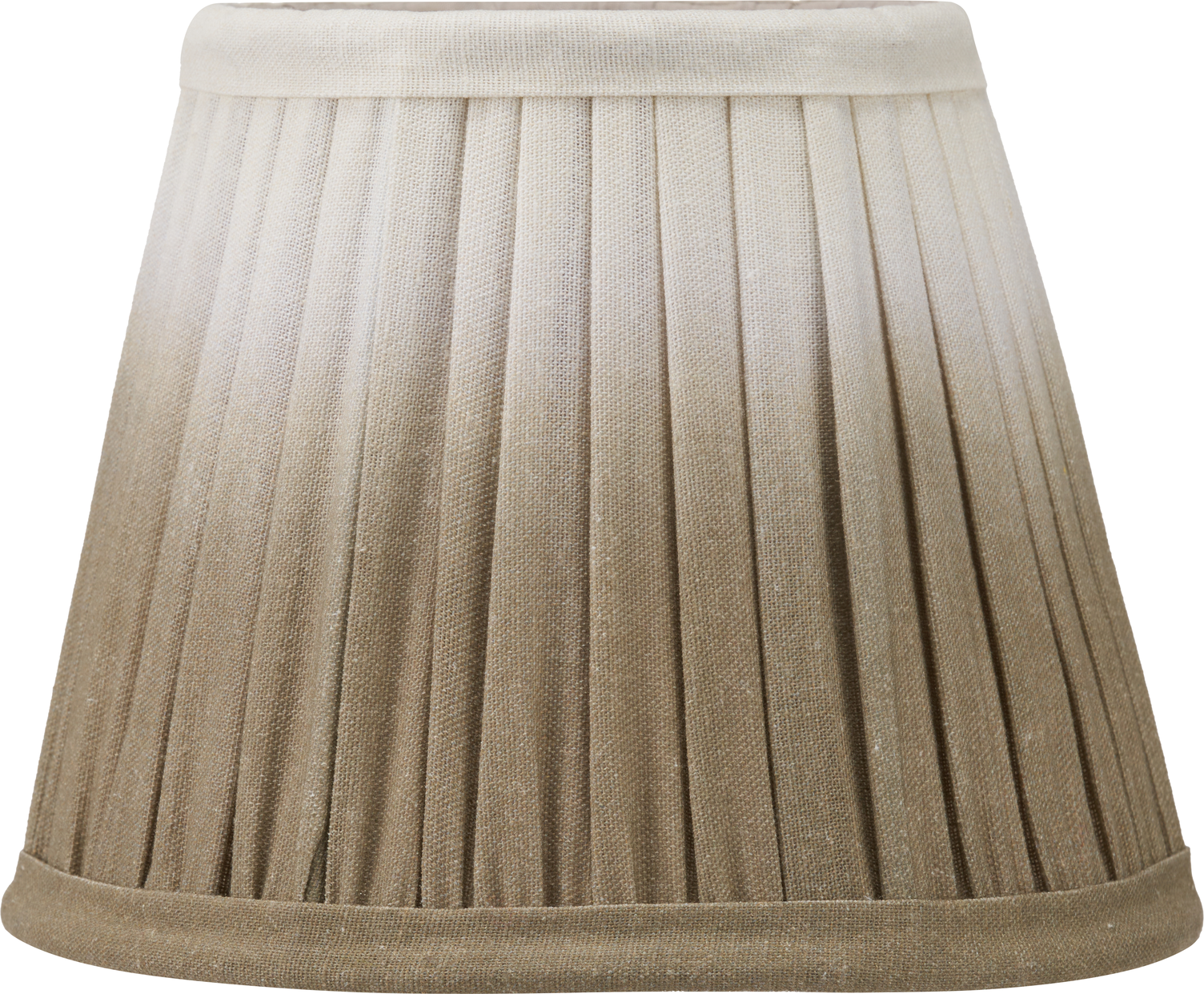 Scallop 16cm Taupe Ombre Soft Pleated Tapered Lampshade