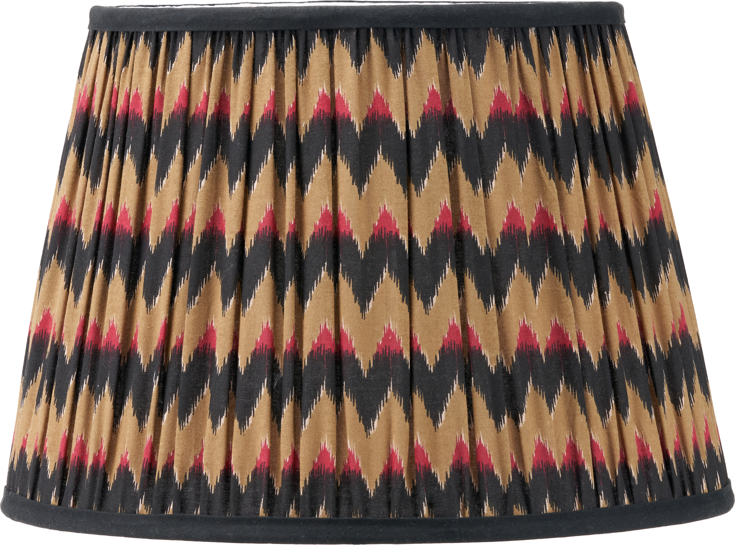 Athira 35cm Multi Chevron Design Mushroom Pleat Tapered Lamp Shade