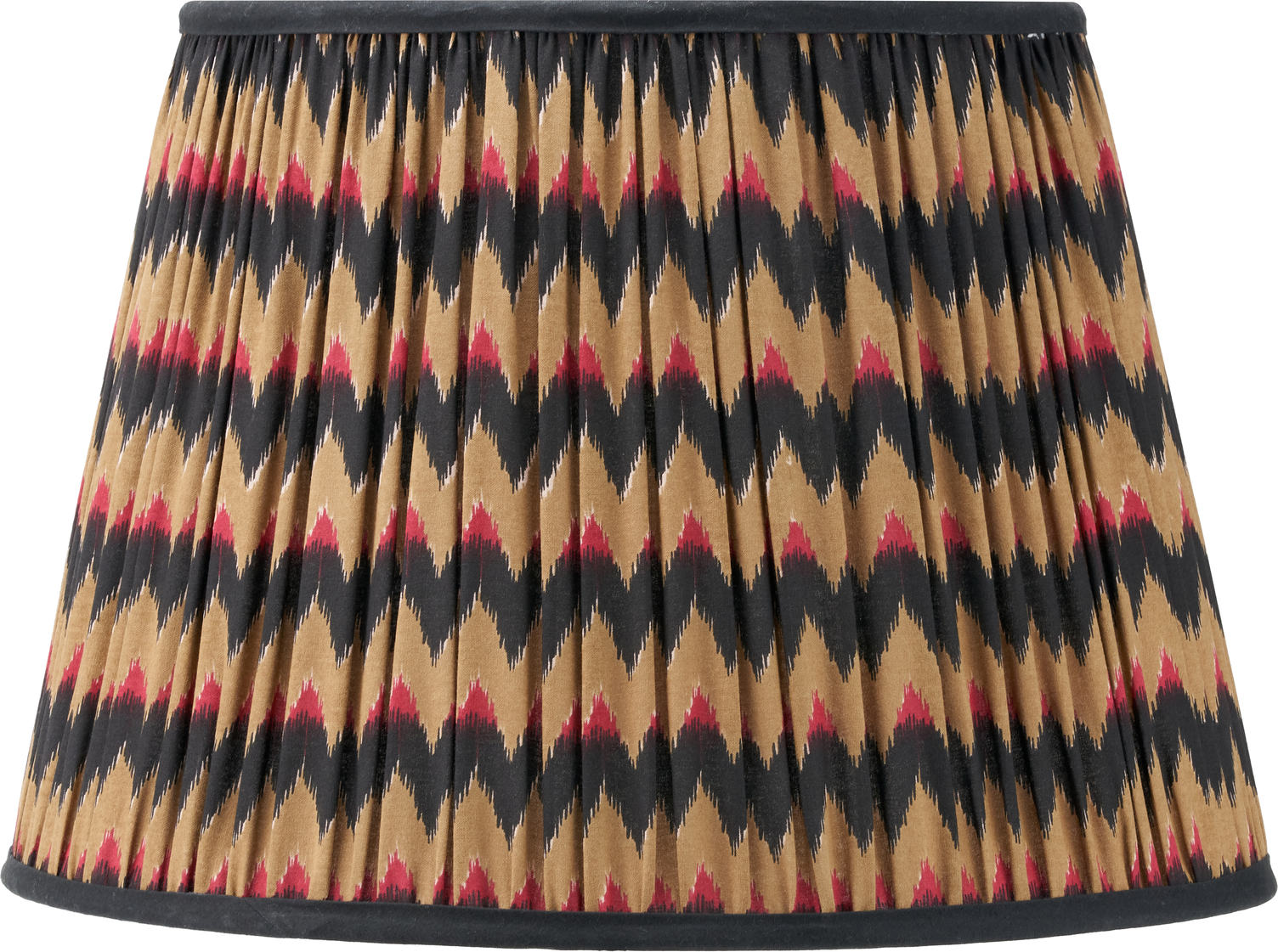 Athira 40cm Multi Chevron Design Mushroom Pleat Tapered Lamp Shade