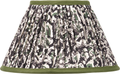 Ornella 25cm Green Floral Design Mushroom Pleat Empire Lamp Shade