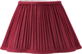 Malia 30cm Mulberry Red Mushroom Pleat Scalloped Tapered Lamp Shade