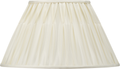 Garbo 45cm Cream Silk Mix Pinch Pleat Tapered Lampshade