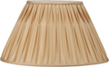 Garbo 45cm Gold Silk Mix Pinch Pleat Tapered Lampshade