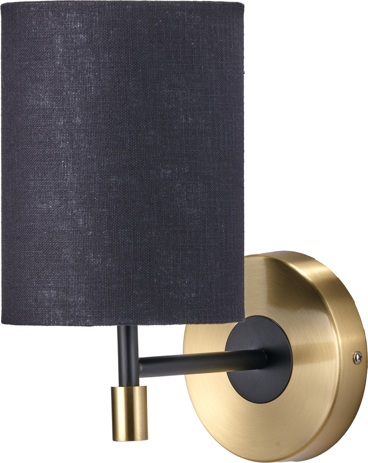 Bryce Black and Gold Metal Wall Light