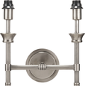 Salvatore Antique Silver Metal Double Wall Light