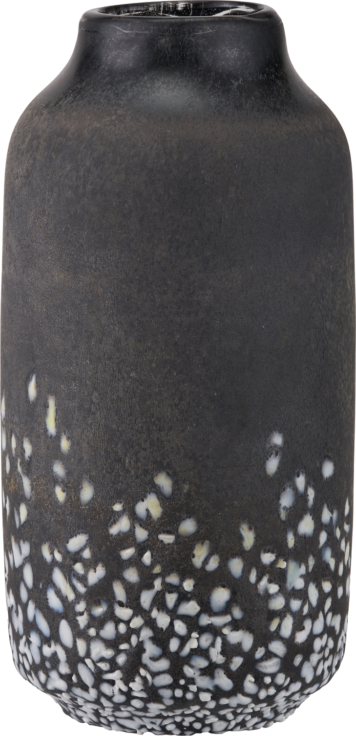 Etna Black and White Glass Vase