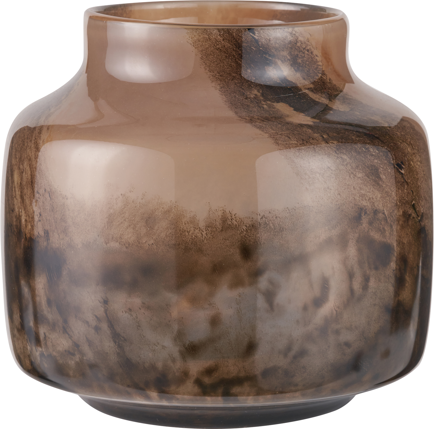 Cerdanya Brown and Beige Glass Vase