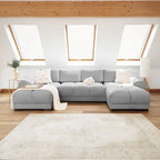 Azzuro Sofa Grey U Shape Corner