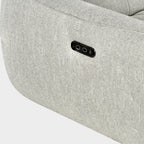 Turin Electric Recliner Sofa Silver Left Hand Corner