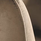 Lucca Biscuit Velvet and Metal Armchair